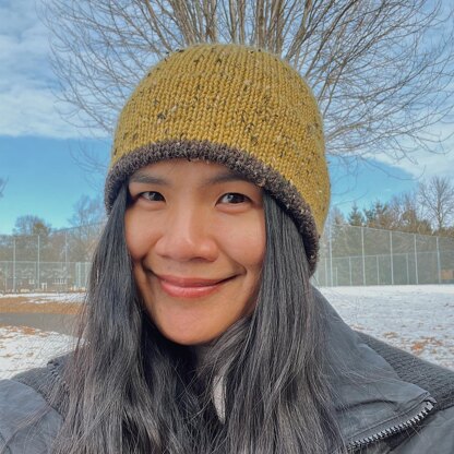 Easy Double Brim Knit Hat