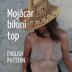 Mojacar bikini top (english pattern)