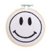 Cotton Clara Happy Face Embroidery Kit - 11cm (White) 