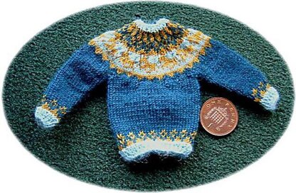 1:12th scale Icelandic style sweater with horses