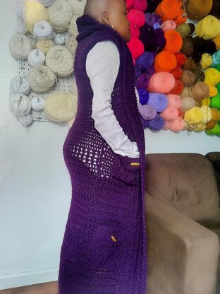 Tyrian Hooded Cargo Vest