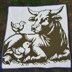 Barnyard Buddies | Cow Chick Mosaic Blanket
