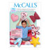 McCall's Star Heart Bow and Alphabet Pillows M7551 - Paper Pattern Size One Size Only