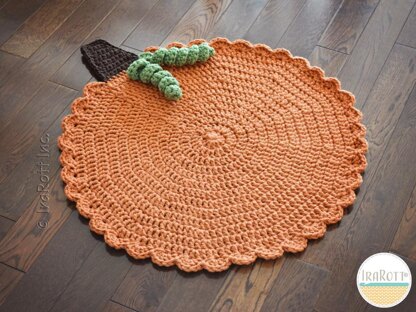 Family Gathering Pumpkin Rug