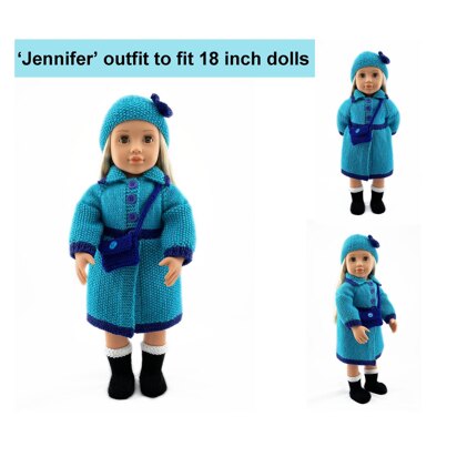 Coat and hat set for 18 inch dolls - 19115