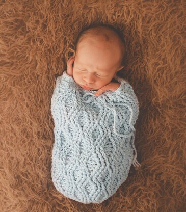 Making Waves Baby Cocoon or Swaddle Sack