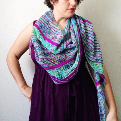 New pattern release :: Breezy Cabana shawl!