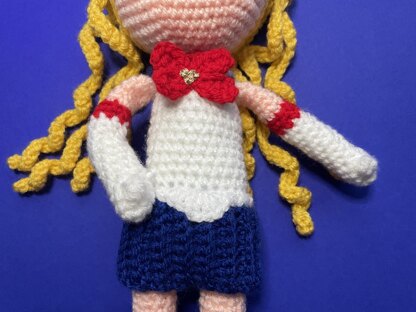 Japanese Warrior amigurumi doll