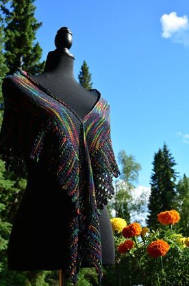 Moonbow Crescent Shawl