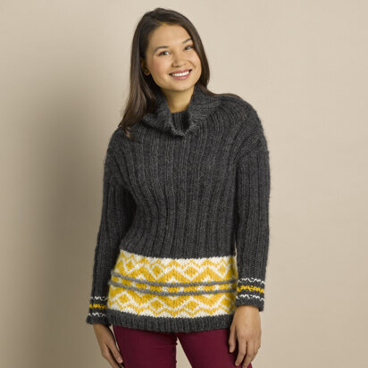 877 Verdicchio - Jumper Knitting Pattern for Women in Valley Yarns Berkshire Bulky