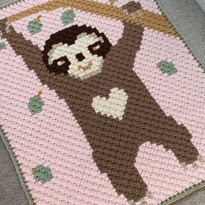 No Sew Blanket Kit - Sloth - Personalization Available