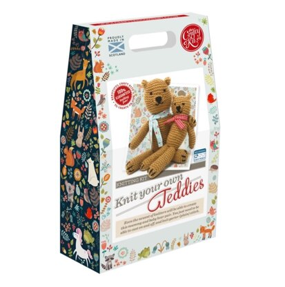 Crafty Kit Co Knit Your Own Teddies Kit