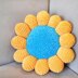 Sunflower throw pillow