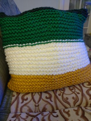 Colour block cushion