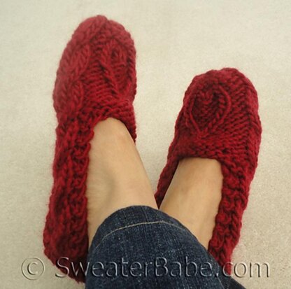 #143 One-Skein Sweetheart Slippers
