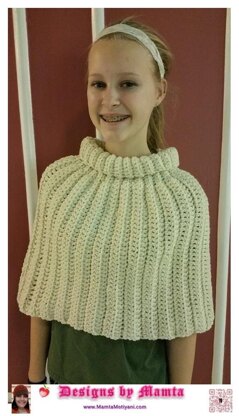 Crochet Turtleneck Poncho Pattern A Designer Capelet