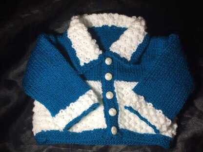 49. Textured Collared Baby Cardigan