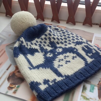 Totoro hat - knitting pattern