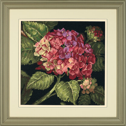 Dimensions Hydrangea Bloom Needlepoint Kit - 36 x 36 cm