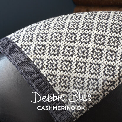 Welsh Blanket - Knitting Pattern for Home in Debbie Bliss Cashmerino DK
