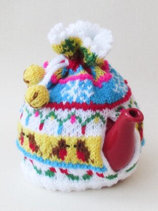 Fair Isle Jingle Bells Christmas Tea Cosy