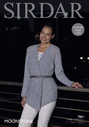 Wrap Jacket in Sirdar Moonstone - 7861- Downloadable PDF