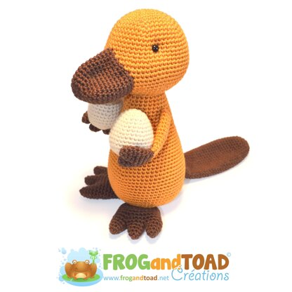 PAYO Papa Platypus Ornithorynque - Eggs Oeufs - Amigurumi Crochet - FROGandTOAD Créations