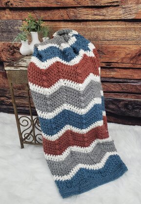 Chevron Puff Blanket