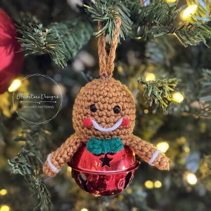 Gingerbread Man Jingle Bell Ornament