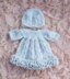 P59 Doll's Dress with Frills and Hat