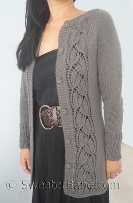 #153 Simply SweaterBabe Top-Down Cardigan