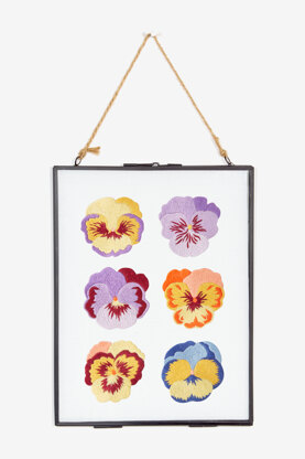 Pansy Flower Study  in DMC - PAT0597 -  Downloadable PDF