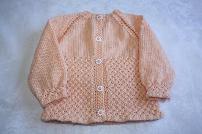 Dainty Daisies Cardigan and Booties