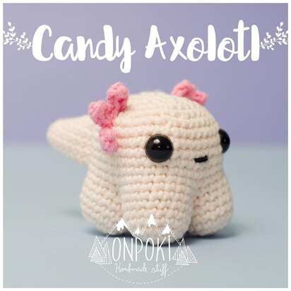 Candy Axolotl amigurumi
