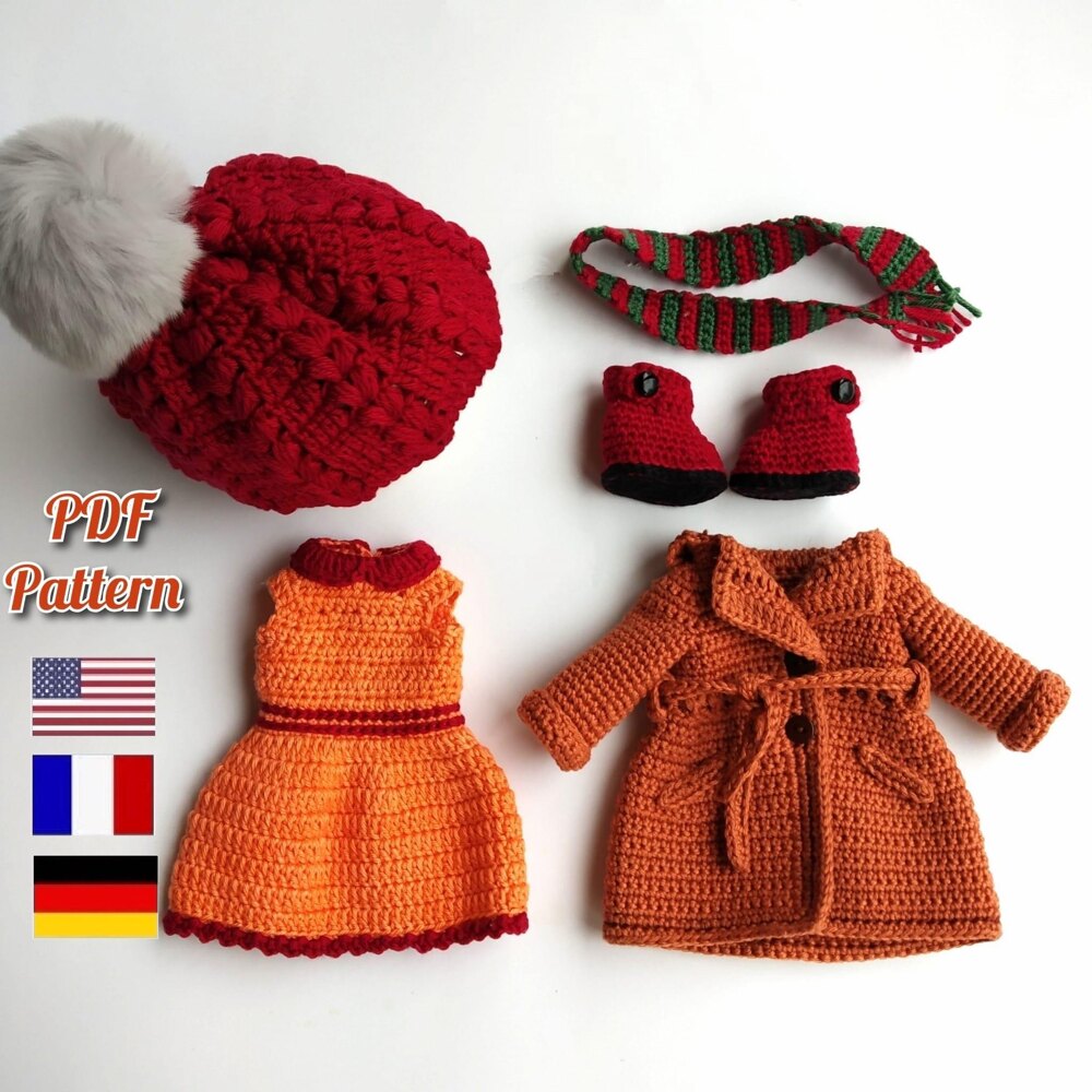 Crochet doll pattern amigurumi baby doll pattern (English, Deutsch,  Français) - DailyDoll Shop