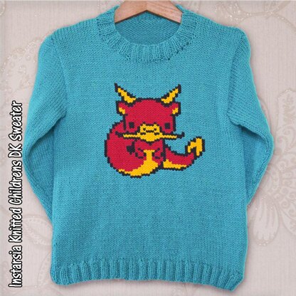 Intarsia - Chinese Zodiac - Dragon Chart & Childrens Sweater