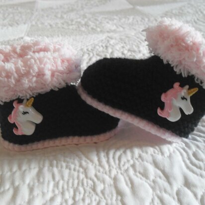 Baby Unicorn Booties