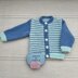 CJ & Ellie Baby cardigan knitting pattern sizes 16-22 inch chest size