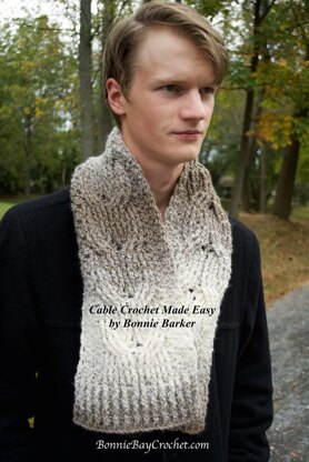 "Cables for my Guys" Scarf