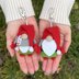 .Keychain Boy and Girl Gnomes