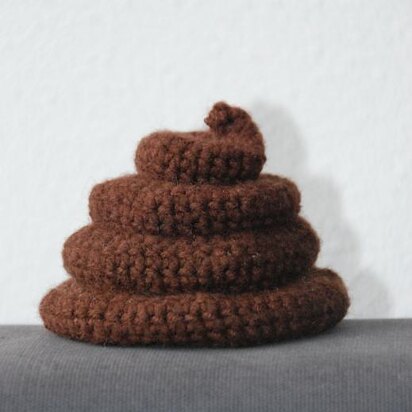 Poo - Piece of Crap - Poop - Amigurumi CROCHET PATTERN No.20