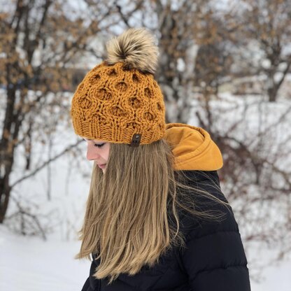 Knit Honeycomb Beanie