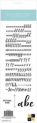 American Crafts DCWV Letterboard Letters & Characters 2" 213/Pkg - Black, Script