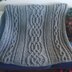 Twisted Chain Celtic Cable Blanket