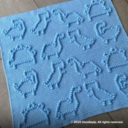 Bobble Crochet Dinosaur