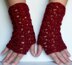 Lacy Scallops Fingerless Gloves