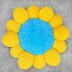 Sunflower throw pillow