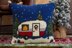 Holiday Camper Crochet Pillow