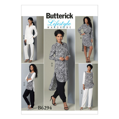 Butterick Tunika und Hose für Damen B6294 - Schnittmuster