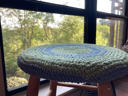 Crochet Stool Cover